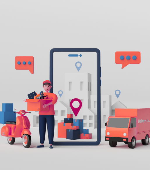 Last-mile courier rider UAE